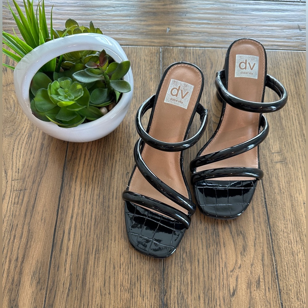 Dolce Vita dv Black Heels Sz 7